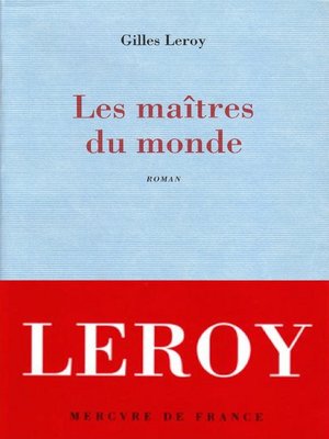 cover image of Les maîtres du monde